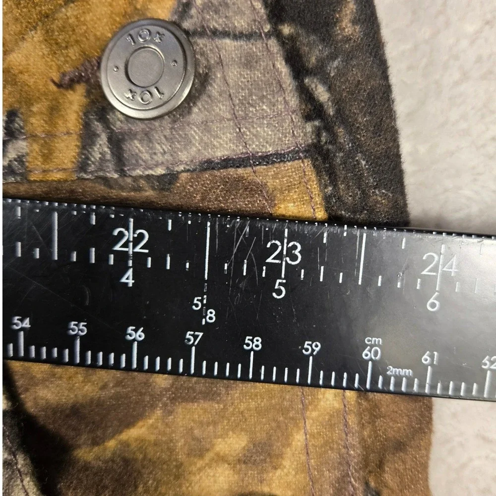 10x Realtree Hardwoods Camo Bib Overalls Mens 42 Regular Hunting Cotton